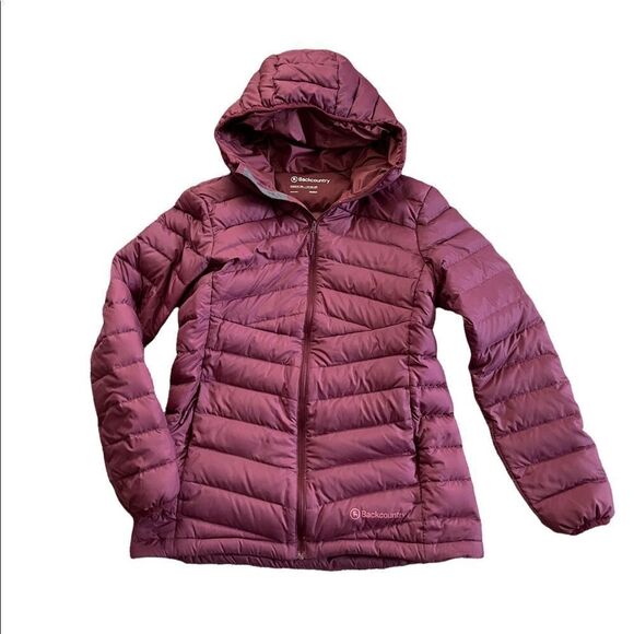 BACKCOUNTRY Silver Fork 750 Hooded Jacket Maroon / Burgundy medium - Picture 1 of 7